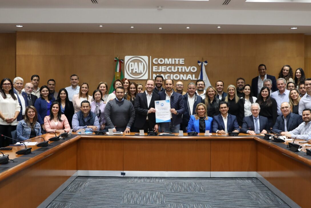 La Comisión Permanente del Consejo Nacional del PAN aprobó la candidatura de Santiago Taboada como candidato a la jefatura de gobierno de la Ciudad de México. FOTO: Especial