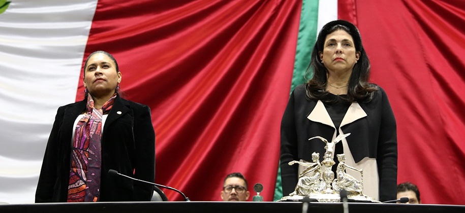 La presidenta de la Mesa Directiva, Ana Lilia Rivera manifestó su solidaridad con la senadora Mónica Fernández Balboa. FOTO: Especial