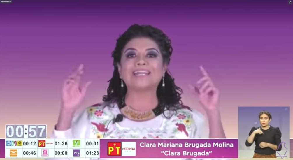 Al final, fue puro cuento eso que Clara Brugada ofreció en el debate por la Alcaldía para las elecciones de 2021, el 14 de mayo de ese año: que habría más agua para Iztapalapa por los trabajos que hacían los gobiernos federal, del presidente Andrés Manuel López Obrador, y local, de la jefa de Gobierno, Claudia Sheinbaum. FOTO: Videos debate 2021