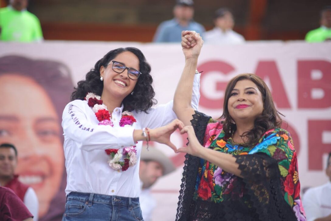 En el arranque de la campaña de Gabriela Osorio por la alcaldía Tlalpan, Clara Brugada Molina, candidata a la Jefatura de Gobierno de la Ciudad de México por la coalición “Sigamos Haciendo Historia” integrada por Morena, PT y PVEM, dijo que hoy arranca un equipo con mucha responsabilidad porque representan las causas del pueblo. FOTO: Especial