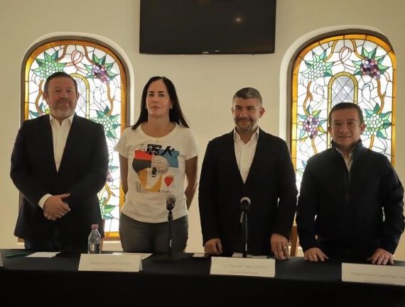 Los alcaldes de oposición, de Álvaro Obregón, Lía Limón; de Miguel Hidalgo, Mauricio Tabe; de Magdalena Contreras, Luis Gerardo Quijano; de Benito Juárez, Jaime Mata y Margarita Saldaña, de Azcapotzalco, exigieron al jefe de Gobierno, Martí Batres, que “saque las manos” del proceso electoral de la Ciudad de México. FOTO: CDMX Magacín