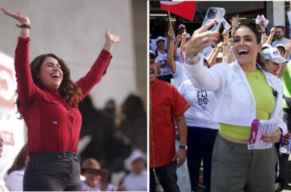 En el momento político menos oportuno la ex alcaldesa de la Cuauhtémoc, Sandra Cuevas, pretende congraciarse en público con las candidatas de Morena, Catalina (Caty) Monreal a la Alcaldía, y Clara Brugada. a la Jefatura de Gobierno. FOTO: Especial