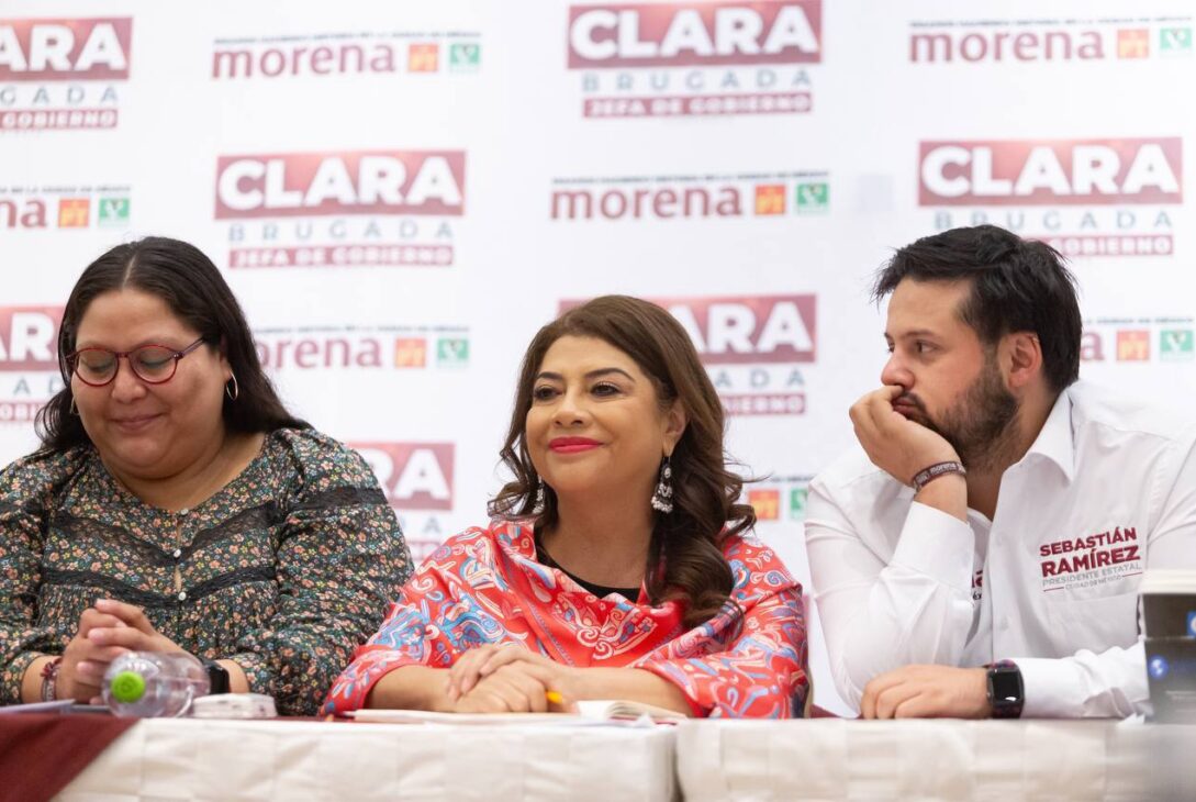 La candidata a la Jefatura de Gobierno, Clara Brugada dijo que la prohibición del Instituto Electoral de la Ciudad de México (IECM) de que continúen hablando del tema del “cartel inmobiliario” y lo relacionen con un delito son excesivas. FOTO: Especial