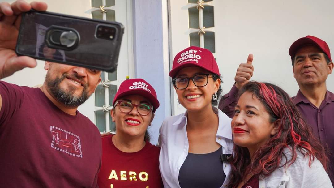 Gaby Osorio, la aspirante a la candidatura por la coalición "Seguiremos Haciendo Historia en la Ciudad de México" por la alcaldía de Tlalpan, dio a conocer la propuesta denominada "Comunidades del Bienestar" con la que busca garantizar la seguridad en la demarcación. FOTO: Especial