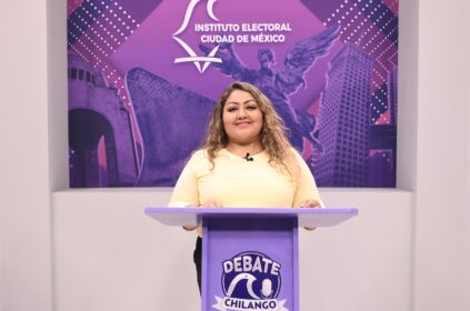 La candidata del PRD por el Distrito 12 local, con cabecera en la Alcaldía Cuauhtémoc, Rita Cecilia Contreras Ocampo se comprometió a legislar para nunca más tener en la Ciudad de México una “fiscal carnal” o un “fiscal cuñado”, que sean sordos, ciegos o mudos, dañando de forma grave la impartición de justicia de las mujeres. FOTOS: IECM / CDMX Magacín