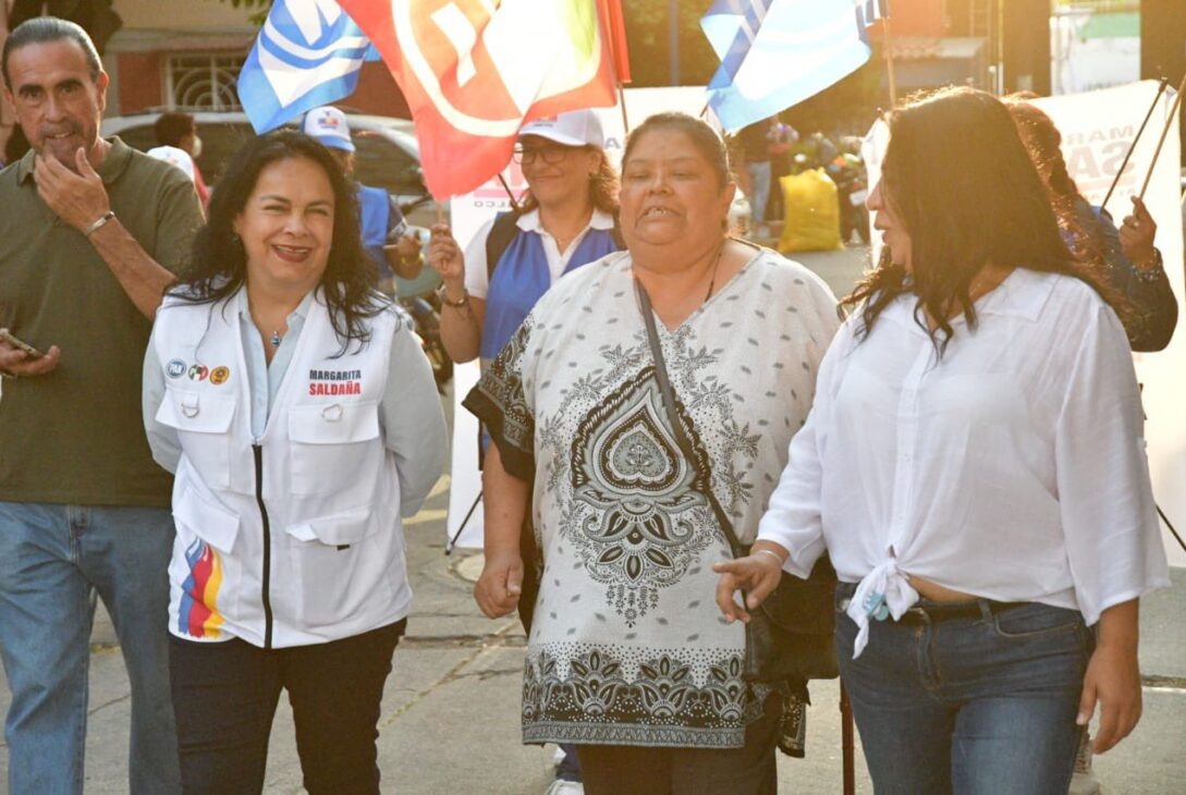 Margarita Saldaña Hernández, candidata a la alcaldía Azcapotzalco se declaró lista para el debate que se realizará el próximo 21 de mayo entre sus contendientes de Morena, Nancy Núñez y de Movimiento Ciudadano (MC), Luisa Alpízar. FOTO: Especial