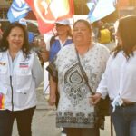 Margarita Saldaña Hernández, candidata a la alcaldía Azcapotzalco se declaró lista para el debate que se realizará el próximo 21 de mayo entre sus contendientes de Morena, Nancy Núñez y de Movimiento Ciudadano (MC), Luisa Alpízar. FOTO: Especial