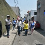 Las alcaldías no damos permisos de construcción, responde la candidata a la alcaldía de Azcapotzalco por la Alianza Va por la Ciudad de México, Margarita Saldaña Hernández, a las inquietudes de los vecinos de la Unidad Xochinahuac. FOTOS: Especial