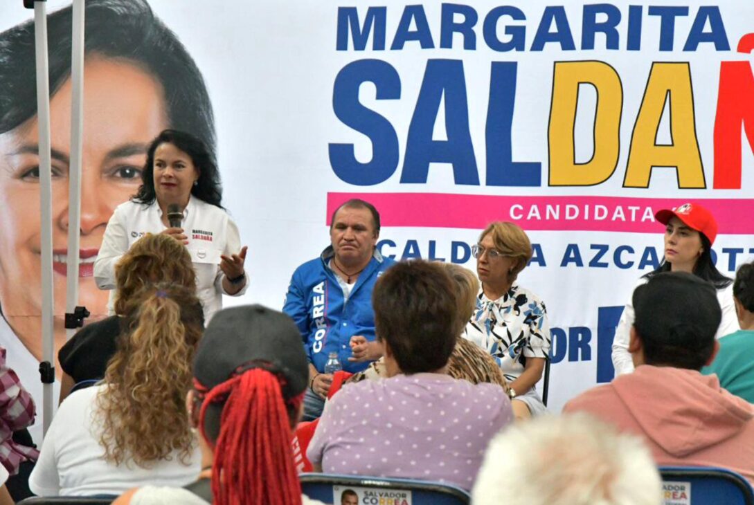 Voy a seguir luchando por recuperar la alberca del Deportivo Azcapotzalco, porque es y les pertenece a los habitantes de esta demarcación, dijo Margarita Saldaña Hernández, quien busca la reelección de esa alcaldía, por el PAN, PRI y PRD.