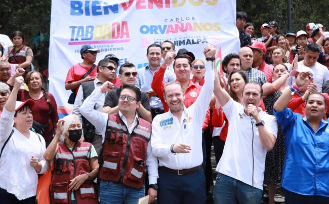 También anunciaron que se adhieren a la campaña de Carlos Orvañanos, candidato a alcalde de Cuajimalpa por la misma coalición, y puntero en las encuestas hacia el 2 de junio. FOTOS: Especial