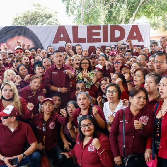La candidata a la Alcaldía Iztapalapa, Aleida Alavez dijo que logrará un acuerdo que fortalezca los derechos laborales de los trabajadores en caso de que sea favorecida por el voto el próximo 2 de junio, y además dejó en claro que se acabó la venta de plazas en el gobierno de esa demarcación. FOTO: Especial