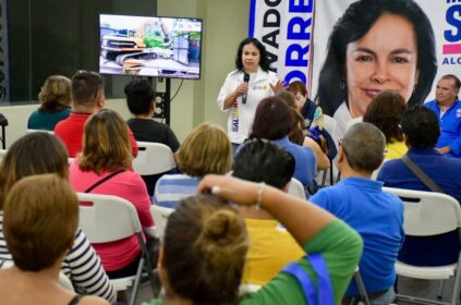 “Vamos a ver cómo podemos rescatar el predio… vamos a edificar la Escuela de Artes, ese es mi compromiso, dijo la panista. FOTO: Especial (Archivo)