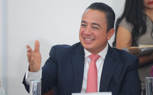 Concluidas las comparecencias de los alcaldes ante el Congreso de la Ciudad de México, hubo quienes se salieron por la tangente y no respondieron los señalamientos. Es el caso del alcalde de Gustavo A. Madero, Janecarlo Lozano Reynoso (Morena). FOTO: Especial