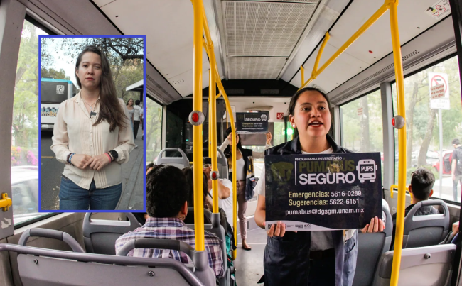 Astrid Espinosa Perera, secretaria de Formación y Capacitación del PAN CDMX, denunció que los pinchazos ya son un “cáncer” para el sistema de transporte público y el que hayan llegado hasta Ciudad Universitaria es más preocupante. FOTO: Especial