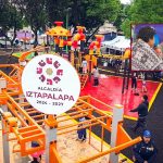 Para beneficio de toda la comunidad, pero en especial de las y los niños, la alcaldesa de Iztapalapa, Aleida Alavez Ruiz, entregó el renovado parque infantil de la colonia Ejército de Agua Prieta, fruto de la colaboración entre diversas áreas del gobierno local. FOTO: Especial