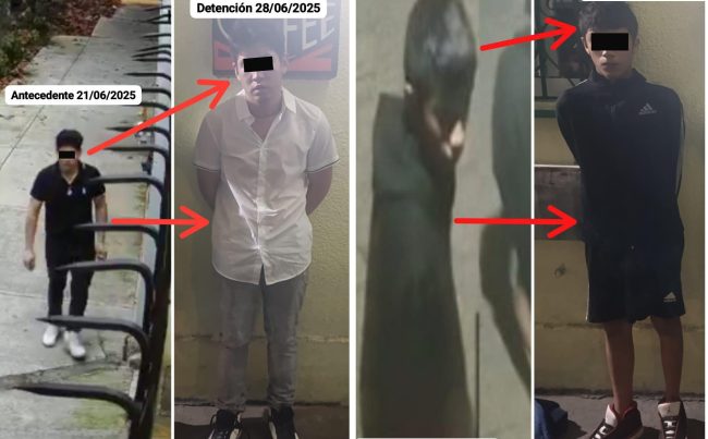 En el marco de la estrategia de seguridad #BlindarBJ360, elementos de proximidad lograron la detención de dos individuos de 15 y 24 años, presuntamente implicados en un robo a comercio en la colonia Vértiz Narvarte.