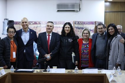 Bertha Alcalde Luján explicó que la nueva Unidad trabajará de manera coordinada con el Instituto de Servicios Periciales y Ciencias Forenses (INCIFO) del Tribunal Superior de Justicia de la Ciudad de México y del Instituto Nacional Electoral (INE).