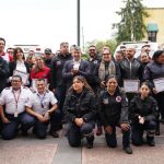 Mauricio Tabe, alcalde de Miguel Hidalgo, reconoció el trabajo de los socorristas, voluntarios y paramédicos que con su entrega han colocado a la demarcación con el mejor tiempo de respuesta para atender emergencias en la Ciudad de México. FOTO: Especial