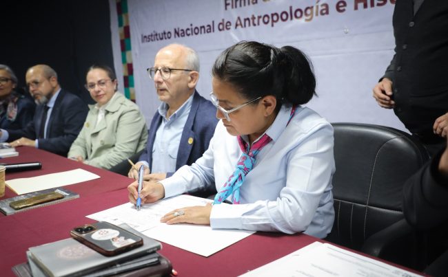 En el marco de la firma del Convenio Marco de Colaboración entre el Instituto Nacional de Antropología e Historia y la alcaldía Iztapalapa, la edil Aleida Alavez Ruiz anunció que la Tira de Tetepilco se expondrá en escuelas de la demarcación.
