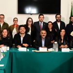 Las Comisiones Unidas de Administración y Procuración de Justicia y de Normatividad, Estudios y Prácticas Parlamentarias del Congreso local aprobaron el dictamen a la iniciativa para reformar diversas disposiciones de la Ley Orgánica del Poder Judicial de la Ciudad de México, propuesta por la jefa de gobierno Clara Marina Brugada Molina. FOTO: Especial