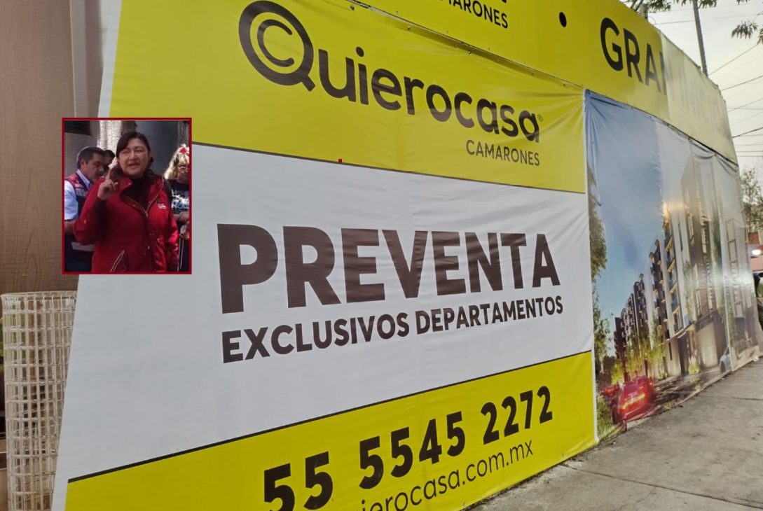 Después de todo el discurso contra las construcciones irregulares, años de jactarse que han combatido al “cártel inmobiliario” de Benito Juárez, no se entiende por qué las autoridades del Gobierno de la Ciudad de México y de la Alcaldía Azcapotzalco se queden cruzadas de brazos cuando a todas luces la desarrolladora “Quiero Casa” engaña a la gente. FOTOS: Vecinos Azcapotzalco