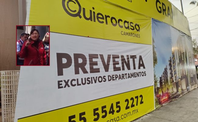 Después de todo el discurso contra las construcciones irregulares, años de jactarse que han combatido al “cártel inmobiliario” de Benito Juárez, no se entiende por qué las autoridades del Gobierno de la Ciudad de México y de la Alcaldía Azcapotzalco se queden cruzadas de brazos cuando a todas luces la desarrolladora “Quiero Casa” engaña a la gente. FOTOS: Vecinos Azcapotzalco