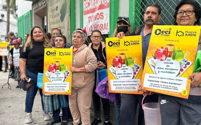 Nueva Aztlán hará este sábado la Primera Colecta de Útiles Escolares y 'Mochilatón'
