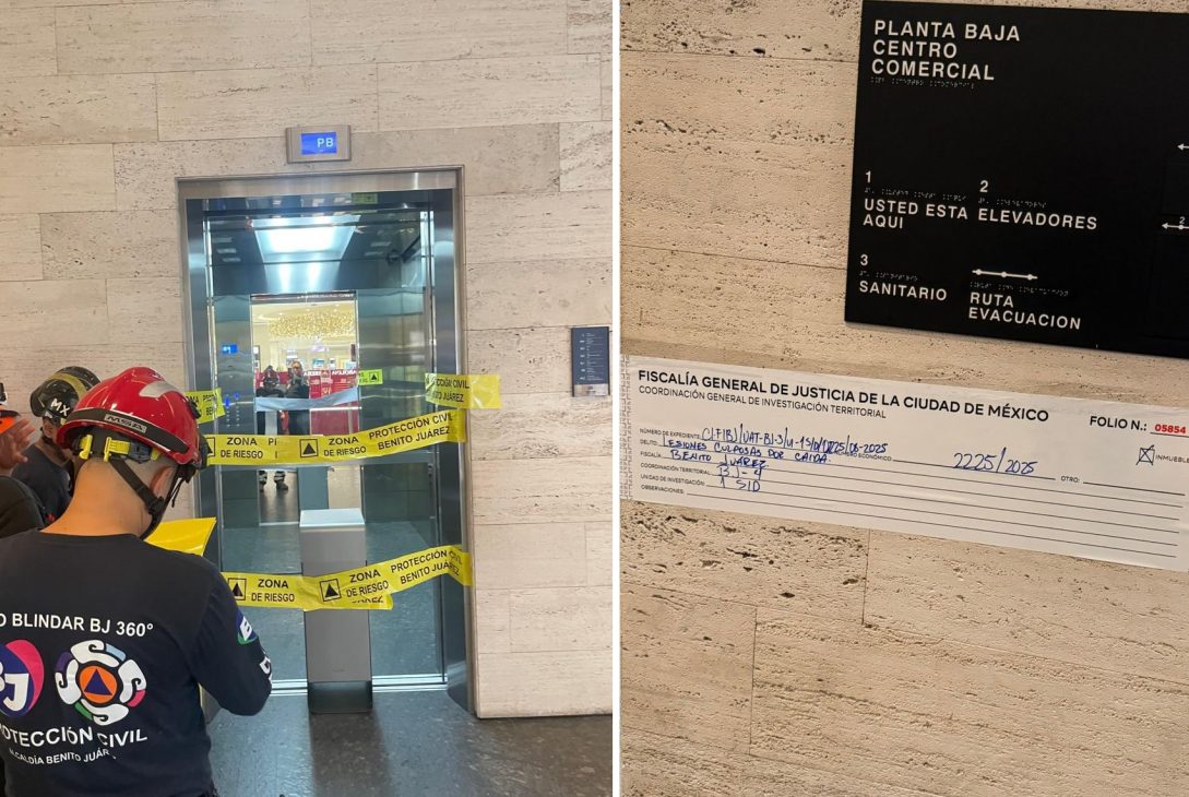La Fiscalía General de Justicia de la CDMX tomó conocimiento de los hechos e inició las investigaciones por el presunto delito de lesiones culposas derivadas de la caída. FOTO: Especial