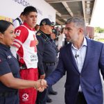 En el marco del Segundo Simulacro Nacional 2025, Mauricio Tabe, alcalde de Miguel Hidalgo, aseguró que la demarcación está preparada antes, durante y después de un sismo para restablecer en un menor tiempo el orden en las calles, ya que cuenta con un equipo capacitado para enfrentar emergencias y reducir riesgos. FOTOS: Especial