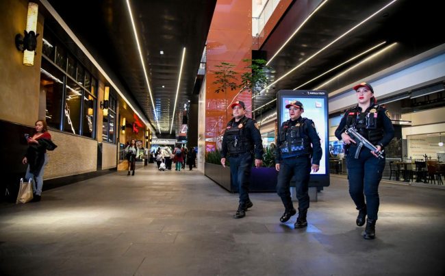Alcalde Luis Mendoza refuerza seguridad Blindar BJ 360º en centros comerciales. FOTO: Espécial