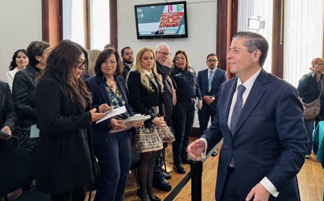 El edil, Giovani Gutiérrez dijo que la Alcaldía Coyoacán esta lista para la Copa del Mundo 2026, que para esa demarcación representa un reto mayor, pues de los 5 millones de personas que visitarán la Ciudad de México en ese contexto futbolístico, 2 millones irán a alguna parte en Coyoacán. FOTO: Especial