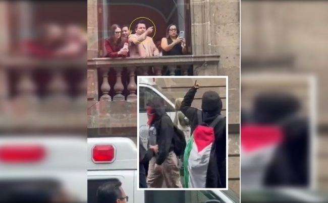 En su “Chilanguera” de este miércoles, la bancada de Morena acusó al diputado del PAN, Raúl Torres –a quien le atribuyen ser falso migrante– por haber gritado “palestinos terroristas” a un grupo de encapuchados que se manifestaban frente al Congreso de la CDMX, el lunes, con banderas de Palestina, apenas unos minutos después de la pelea a golpes en la Tribuna.