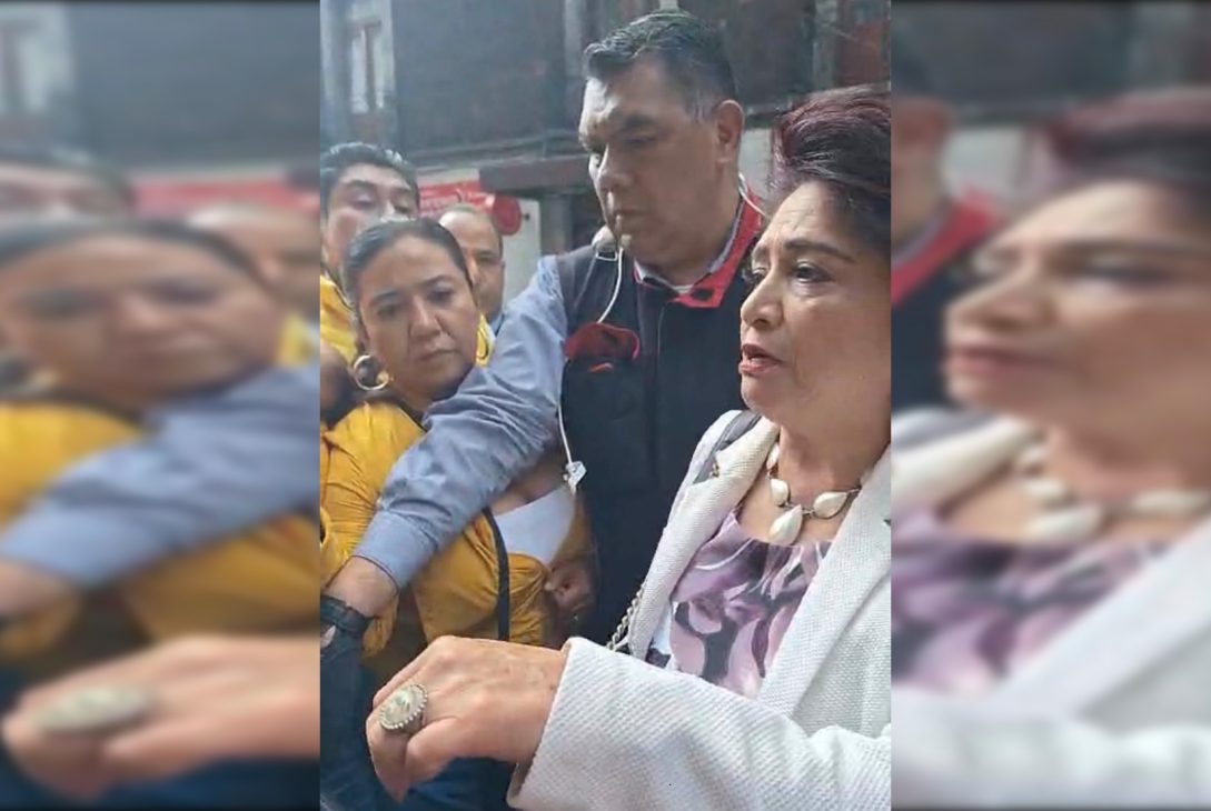 Contrario a lo estipulado en la normatividad para los servidores públicos, de que sólo los altos funcionarios que realizan labores de seguridad tienen autorización de utilizar guardaespaldas, la presidenta del Instituto Electoral de la Ciudad de México, Patricia Avendaño, acudió al Congreso capitalino con escoltas y uno de ellos agredió a Blanca Fernández, secretaria de Igualdad de Género y Agendas de Derechos Humanos. FOTO: Especial