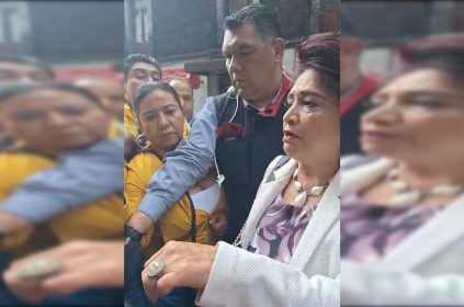 Contrario a lo estipulado en la normatividad para los servidores públicos, de que sólo los altos funcionarios que realizan labores de seguridad tienen autorización de utilizar guardaespaldas, la presidenta del Instituto Electoral de la Ciudad de México, Patricia Avendaño, acudió al Congreso capitalino con escoltas y uno de ellos agredió a Blanca Fernández, secretaria de Igualdad de Género y Agendas de Derechos Humanos. FOTO: Especial