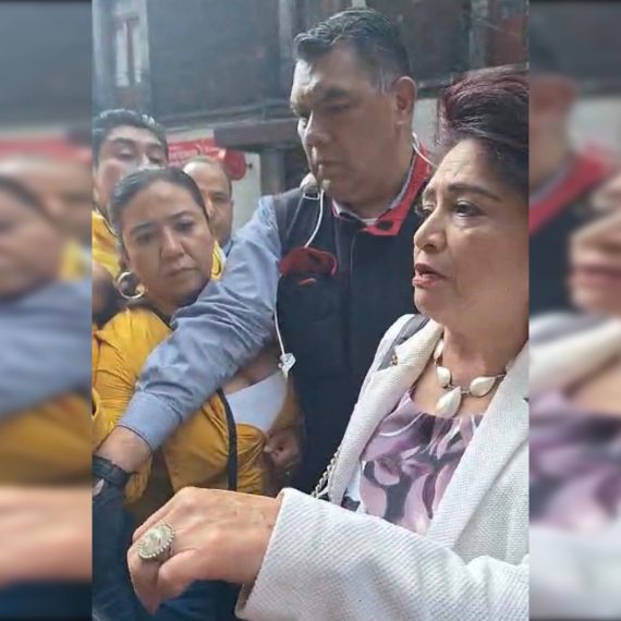 Contrario a lo estipulado en la normatividad para los servidores públicos, de que sólo los altos funcionarios que realizan labores de seguridad tienen autorización de utilizar guardaespaldas, la presidenta del Instituto Electoral de la Ciudad de México, Patricia Avendaño, acudió al Congreso capitalino con escoltas y uno de ellos agredió a Blanca Fernández, secretaria de Igualdad de Género y Agendas de Derechos Humanos. FOTO: Especial