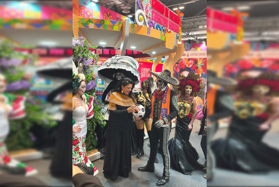 Pero nada. Al Gobierno de la Ciudad de México le interesó tan poco la difusión mundialista en la Fitur, que no consiguió patrocinadores –salvo un balón autografiado que llevaron– o aportó recursos presupuestarios para presentar atracciones especiales mundialistas. FOTO:  Especial