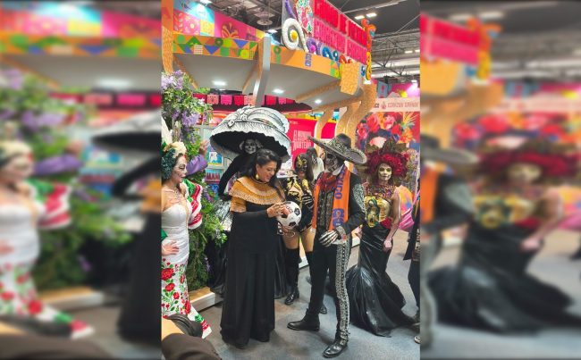 Pero nada. Al Gobierno de la Ciudad de México le interesó tan poco la difusión mundialista en la Fitur, que no consiguió patrocinadores –salvo un balón autografiado que llevaron– o aportó recursos presupuestarios para presentar atracciones especiales mundialistas. FOTO:  Especial