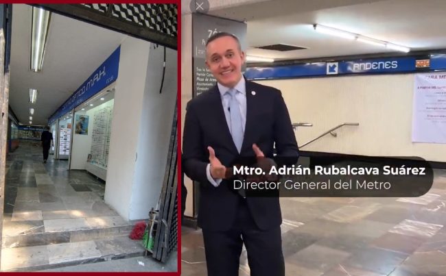 Diputados de Morena se rasgan las vestiduras ante "privatizaciones", pero tienen en su gobierno a funcionarios que se destacan por ser “privatizadores”. Es el caso del director general del Metro, Adrián Rubalcava, quien en una lógica “neoliberal”, desde que asumió el cargo ha concesionado espacios públicos que ya se habían recuperado. FOTO: Especial / X - @AdrianRubalcava