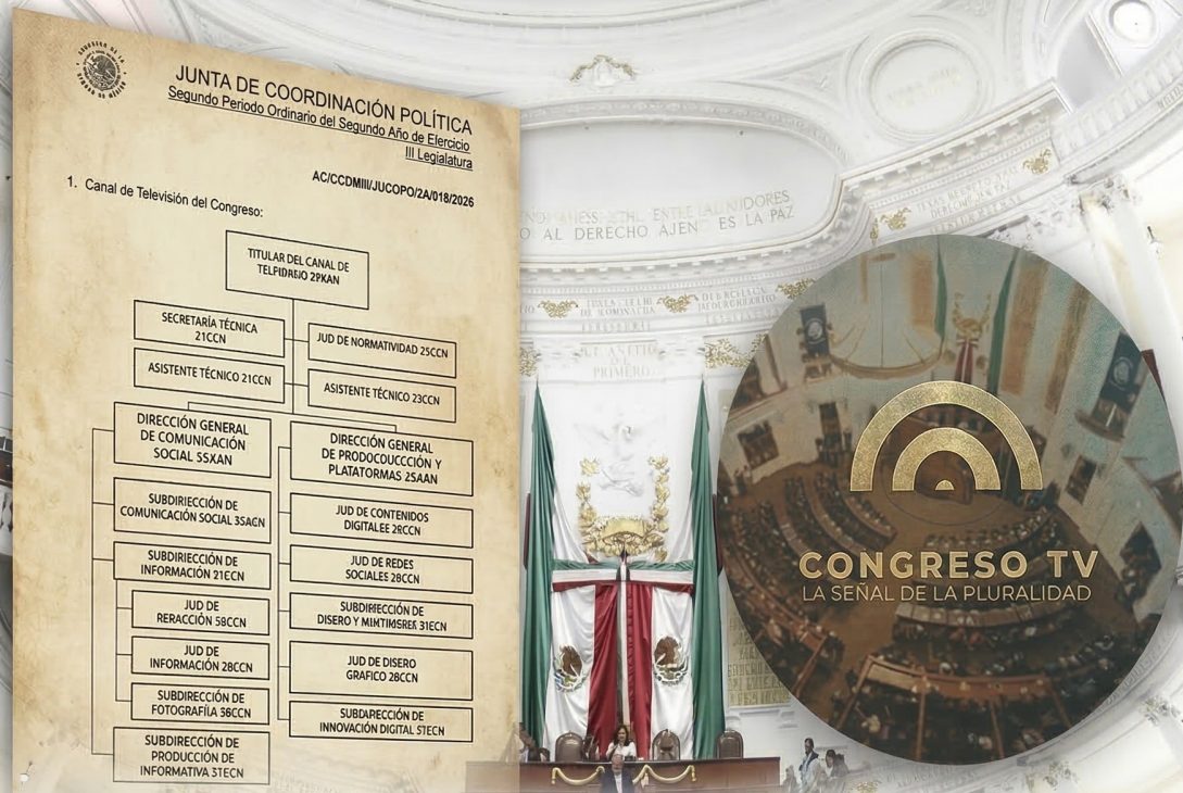 Pues con ese acuerdo, el director general del Canal del Congreso, Rocha ya no va a tener pretexto para seguir dilatando la entrega de su Plan de Trabajo, de la mano de la propuesta de presupuesto para la operación del Canal, pues su fecha límite original era el 31 de enero, aunque le ampliaron el plazo al 28 de febrero, y ya tiene casi medio mes que se le venció.