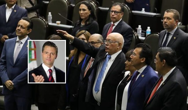 La designación de David Colmenares fue una de las últimas jugadas impulsadas por el presidente Enrique Peña. Con los votos a favor de los diputados del PRI con la abstención del PAN, el 15 de marzo de 2018 lo nombraron auditor para un periodo de 8 años. Aunque políticamente sus posibilidades de reelegirse son ínfimas, legalmente puede y se ha inscrito para ello. FOTOS: Presidencia - Cámara de Diputados