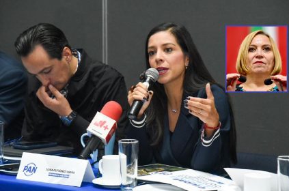 Algo seguro que anda mal en el PAN de la Ciudad de México, porque el partido hizo una conferencia de prensa para posicionarse sobre el Plan General de Desarrollo (PGD) 2025-2045 y no convocaron a su diputada experta en el tema, Olivia Garza. FOTOS: Especial