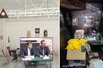 ¿Para qué más utilizó Estrada ese inmueble del PRD en Iztacalco? Ahí se encontraron símbolos e imágenes para hacer rituales, lo que coloquialmente también se le llama “brujería”, un término muy popular y genérico para identificar a quienes practican la santería y otras actividades esotéricas. FOTOS: Especial