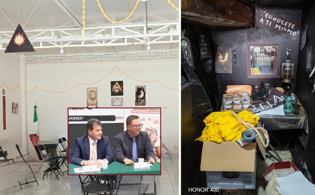 ¿Para qué más utilizó Estrada ese inmueble del PRD en Iztacalco? Ahí se encontraron símbolos e imágenes para hacer rituales, lo que coloquialmente también se le llama “brujería”, un término muy popular y genérico para identificar a quienes practican la santería y otras actividades esotéricas. FOTOS: Especial