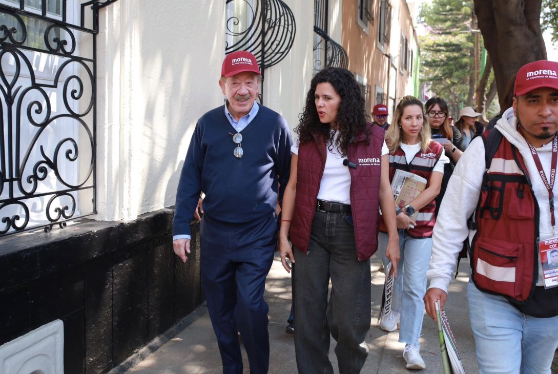 Luisa María Alcalde, presidenta nacional de Morena, y Héctor Díaz Polanco, de la CDMX, están en sus últimos días en sus cargos, pues para las necesidades del partido frente a lo que se avecina para 2027, deben ser relevados, ella a más tardar en mayo. FOTO: Especial