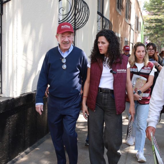 Luisa María Alcalde, presidenta nacional de Morena, y Héctor Díaz Polanco, de la CDMX, están en sus últimos días en sus cargos, pues para las necesidades del partido frente a lo que se avecina para 2027, deben ser relevados, ella a más tardar en mayo. FOTO: Especial