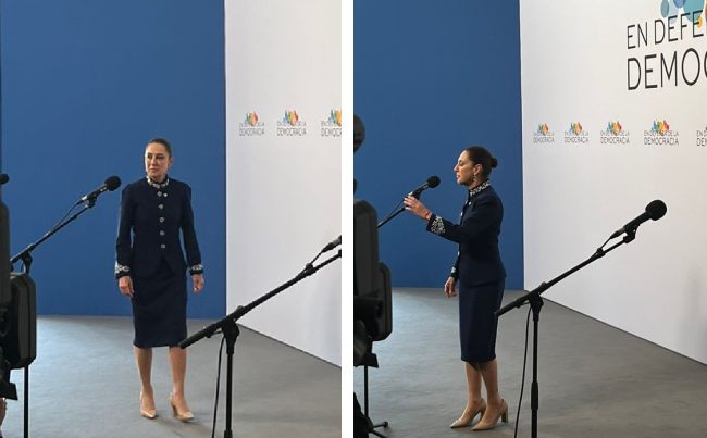 Al ser cuestionada sobre si hay tensiones diplomáticas entre España y México, Sheinbaum afirmó que nunca ha habido crisis diplomática: “nunca la ha habido. Lo que es importante es que se reconozca la fuerza de los pueblos originarios para nuestra patria”. FOTO: Especial