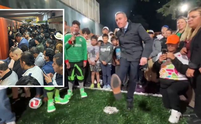 El pasado viernes, mientras había un tremendo caos en el Metro por el paro parcial de trabajadores, el director general de ese Sistema de Transporte Colectivo (SCT), Adrián Rubalcava andaba muy quitado de la pena entregando canchitas de futbol en Cuajimalpa. FOTOS: InfoMetroMX / Especial