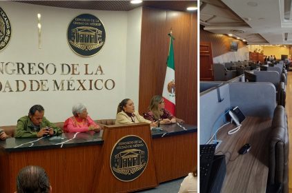 Se desató la polémica porque el Congreso de la Ciudad de México renovó la sala de prensa, pero hay que ver el bosque completo. Era una de las peores y más rascuaches y ahora quedó como una de las más vistosas de cualquier ente público del país, con un set para conferencias de prensa en verdad digno del Poder Legislativo de una de las capitales más importantes del mundo. FOTOS: CDMX Magacín