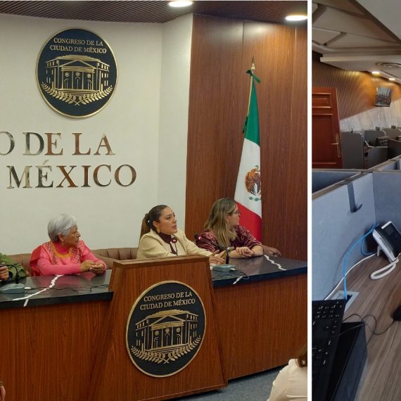 Se desató la polémica porque el Congreso de la Ciudad de México renovó la sala de prensa, pero hay que ver el bosque completo. Era una de las peores y más rascuaches y ahora quedó como una de las más vistosas de cualquier ente público del país, con un set para conferencias de prensa en verdad digno del Poder Legislativo de una de las capitales más importantes del mundo. FOTOS: CDMX Magacín