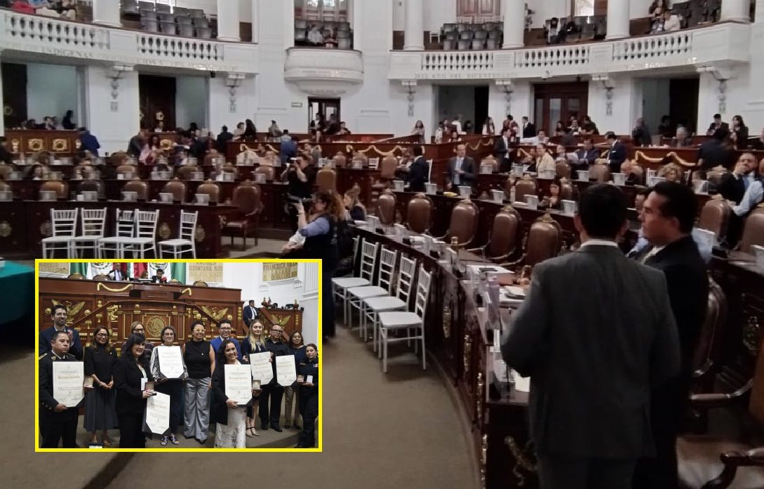 Pero hay tristes y lamentables excepciones, como el caso del Congreso de la Ciudad de México, donde no se les dio preferencia, a pesar de que ahí se crean las leyes. Este martes, en el Palacio de Donceles, los legisladores entregaron 84 medallas al Mérito en diferentes disciplinas, actividades profesionales y causas sociales. En total 13 diferentes áreas. FOTO: CDMX Magacín / Especial